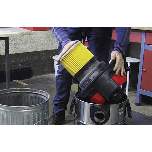 Einhell Faltenfilter für Trockensauger in Gelb und Schwarz, B/H/T: 18,6 x 16,5 x 18,6 cm - Bild 2