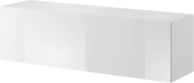 Modernes TV-Lowboard WIPMEB VIVIEN in Weiß Hochglanz mit Soft-Close-Schubladen, B/H/T: 140 x 40 x 38 cm - Bild 1