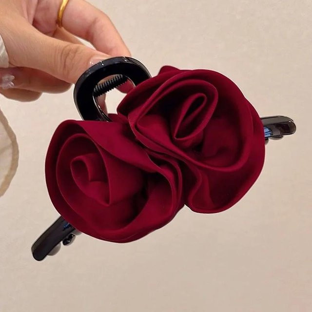 Haarspange Rosen, Stoff, Damen - Bild 1