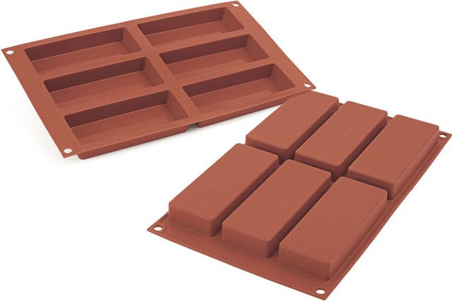 Schneider Silikonbackform Rechteck, Rot, B/T/H: 17,5 x 30 x 2 cm - Bild 1