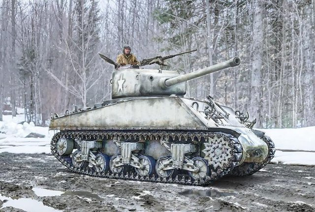 Italeri US Sherman M4A3 Wet, Fahrzeug, Grau - Bild 1
