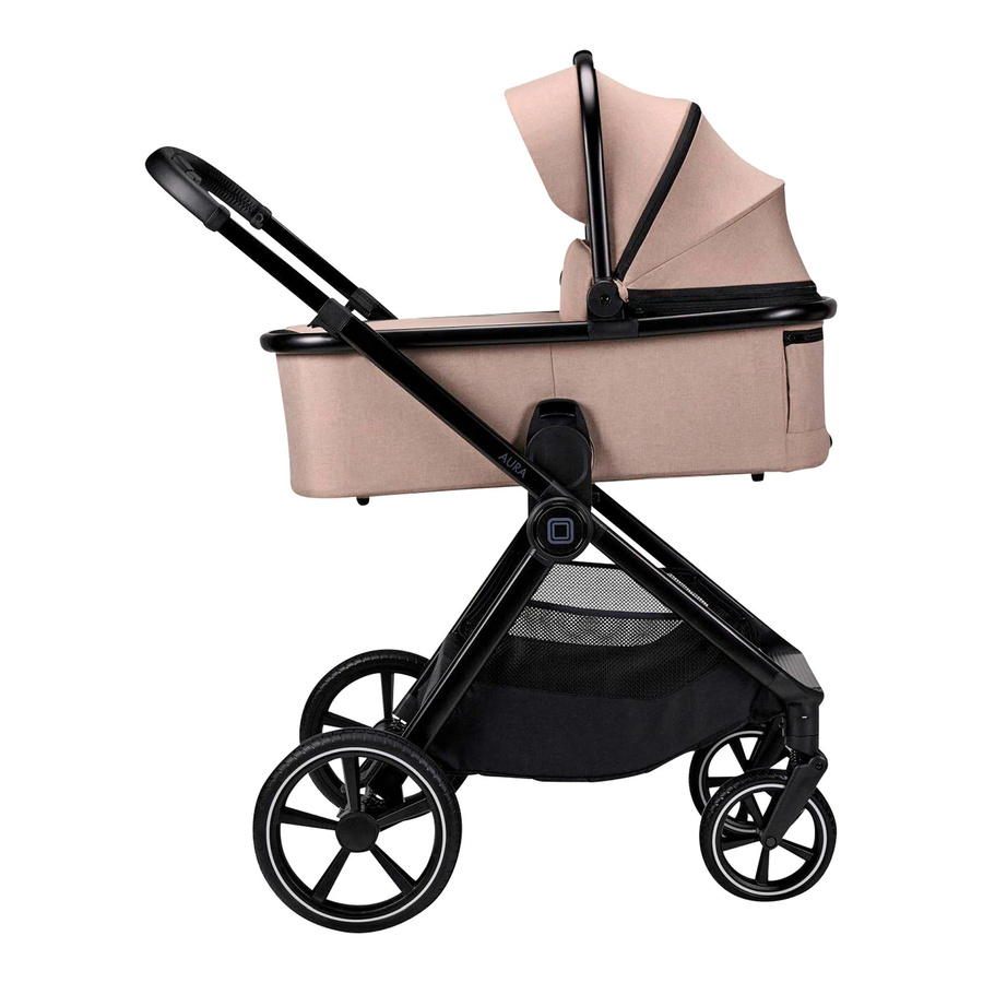Moon Kombikinderwagen Aura (2026) Allround-Kinderwagen in Beige mit Aluminiumgestell und Kunstleder - Bild 2