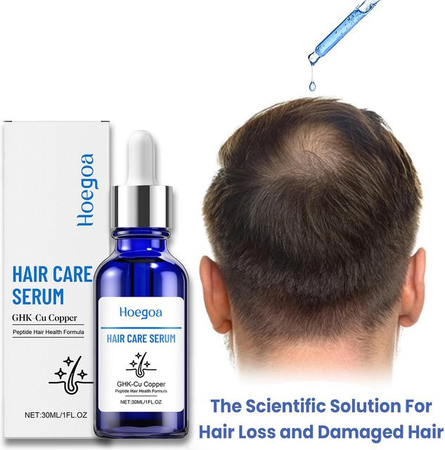 HOEGOA Kupferpeptid-Haarwachstumsserum, 30 ml, Unisex, für strapaziertes Haar - Bild 1