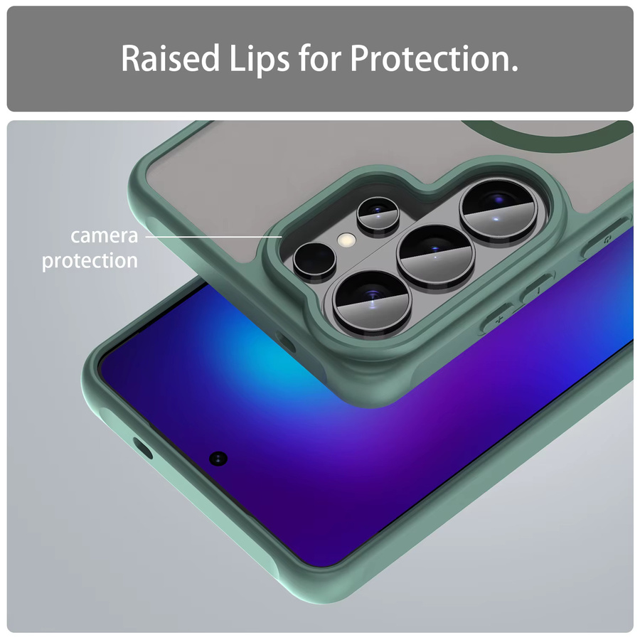 Matte magnetische Schutzhülle für Samsung Galaxy S26 S25 S24 Ultra Plus FE A16 A26 A36 A56 A35 A55 A07 A17 in Purple - Bild 4
