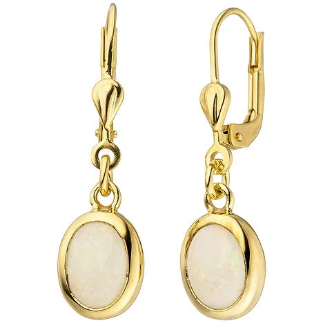 Colfem Ohrhänger 585 Gelbgold, Opal, Unisex - Bild 1