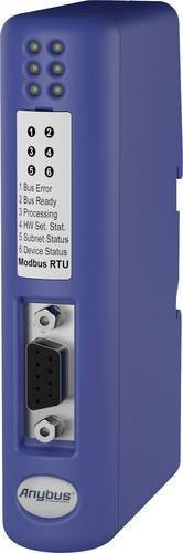 Anybus AB7010 Modbus-RTU Serieller Umsetzer mit RS-232, RS-422, RS-485 und Sub-D9 Anschluss, galvanisch getrennt, 24 V/DC, Blau - Bild 1