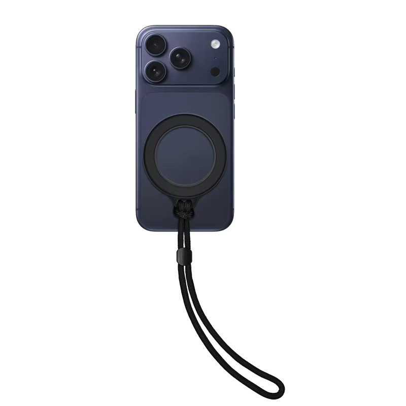WSSHE Handy-Magnetring-Lanyard in Grau mit verstellbarer Handgelenksschlaufe als Anti-Fall-Zubehör für dein iPhone 16 17 - Bild 3