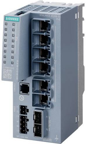 Siemens 6GK5206-2RS00-5AC2 Industrial Ethernet Switch 1 GbE in Grau - Bild 1