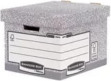 Bankers Box Archivbox System aus Papier für A4, Grau und Weiß, FSC-zertifiziert - Bild 1