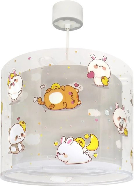 Dalber Kinderzimmer Deckenlampe Kawaii Friends in Grau mit Tier-Motiven - Bild 1