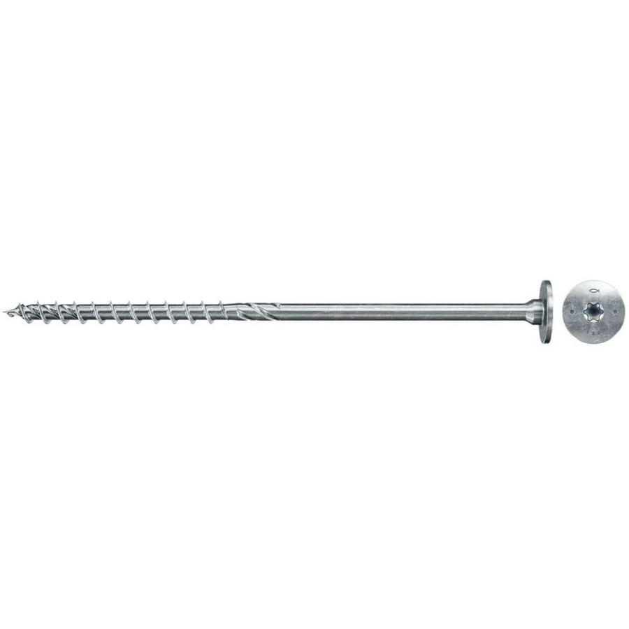 Fischer Holzbauschraube PowerFast II mit Stufen-Senkkopf und Torx-Antrieb, verzinkt, Blau/Silber, Durchmesser: 8,0 mm, Länge: 140,0 mm - Bild 1