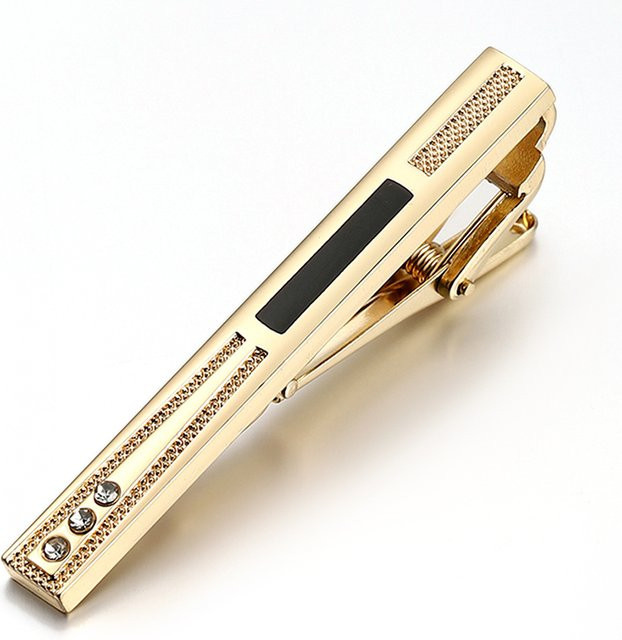 konminry Krawattenclip, Kupfer, Bicolor, Kristall, Herren - Bild 1