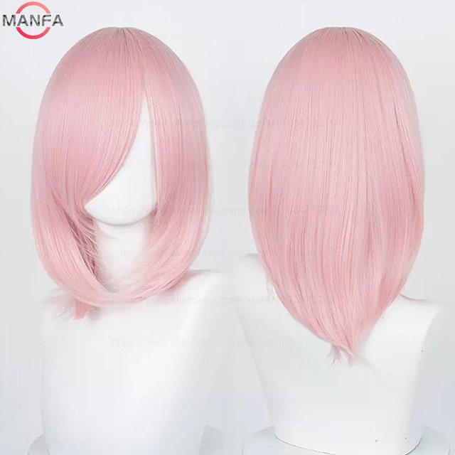 Anime Cosplay Perücke, 40 cm, Synthetisches Haar, Hitzebeständig - Bild 1