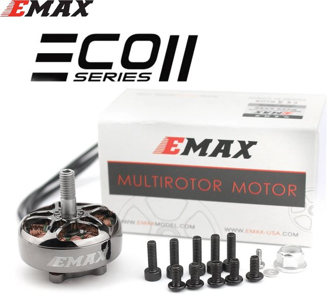 EMAX ECOII 2807 Bürstenloser Motor Set für 7 Zoll FPV Racing Drohnen in Silber - Bild 1