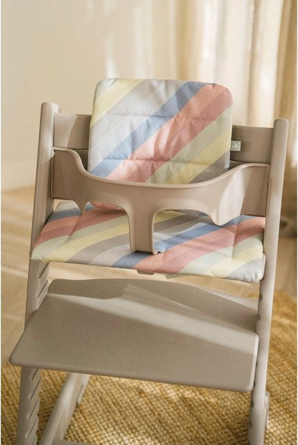 Stokke Tripp Trapp Sitzkissen Pastel Stripes in Multicolour, wasserabweisend und rutschfest - Bild 1