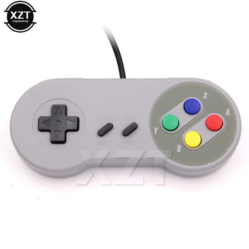 WYMECT USB Gaming Controller Joystick Gamepad in Grau für Nintendo SNES, Windows PC und Raspberry Pi 4 B - Bild 3
