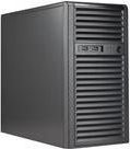 Supermicro SC731 i-404B Tower-Gehäuse in Schwarz mit micro ATX Unterstützung, 400 Watt Netzteil und USB-C Anschluss (CSE-731I-404B) - Bild 1