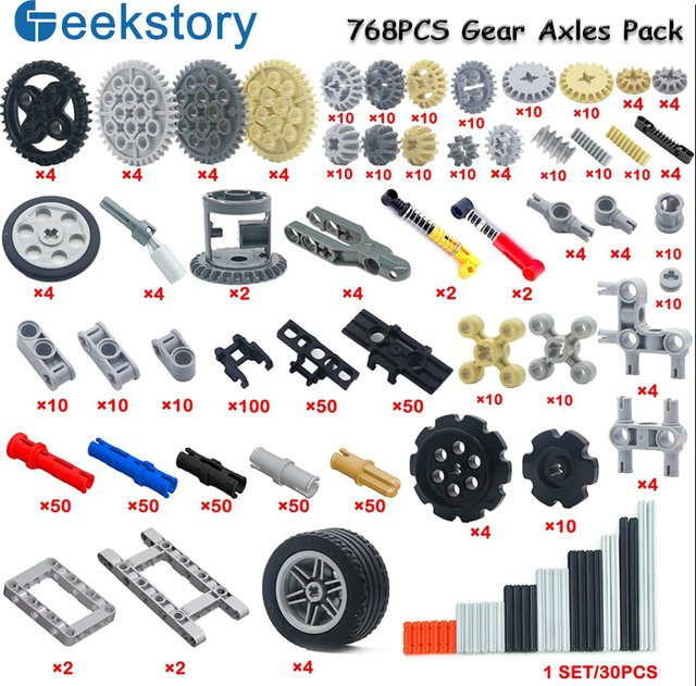 wishiot Technisches Gebäude Teile Kit, 768-teiliges Set - Bild 1