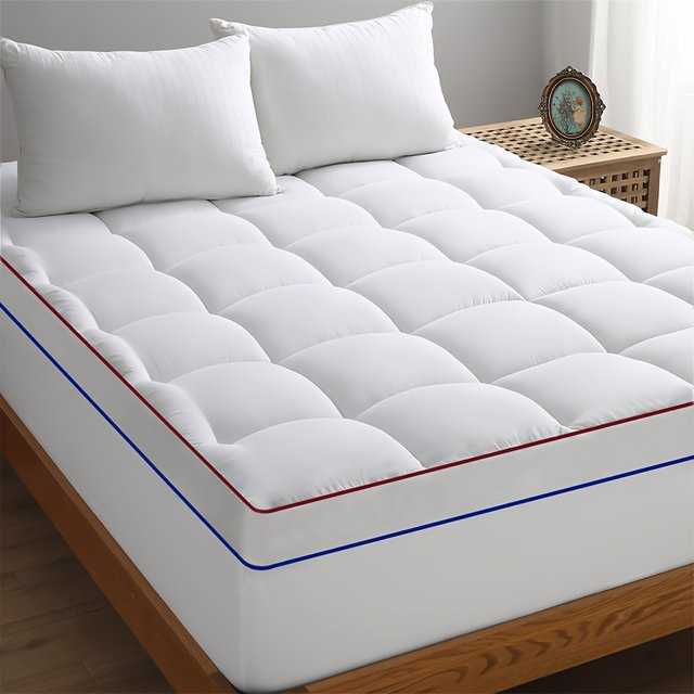 Anqianny Premium Matratzenauflage mit Kühlfunktion, atmungsaktive und weiche Matratzenauflage in Zonen, maschinenwaschbar, Breite: 90 cm, Tiefe: 200 cm - Bild 1