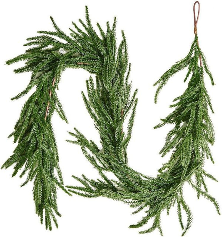 Buying Solutions, MB Weihnachtsgirlande aus künstlichem Norfolk-Kiefer in Grün, Länge: 152,4 cm - Bild 1