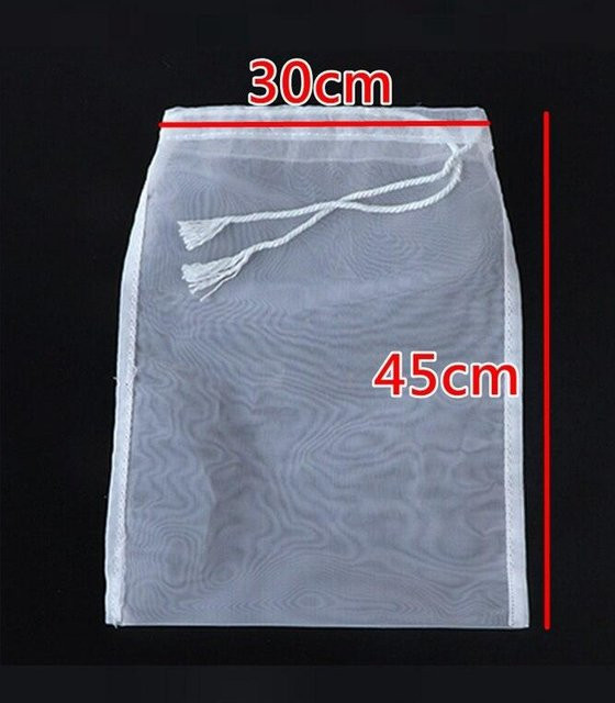 AYEVIN Life Gadgets Nylon Filterbeutel mit 100 Mesh für Nussmilch, Tee und Kaffee, Weiß, B: 30 cm, H: 45 cm - Bild 1