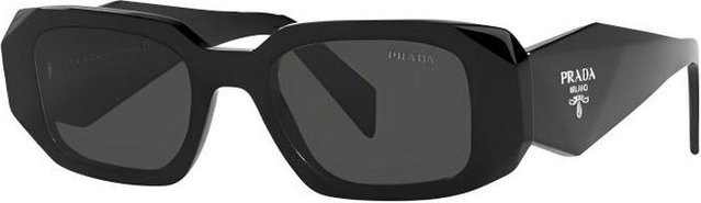 Prada SPR17W Sonnenbrille, Square, Vollrand, Schwarz, Herren, Kunststoff - Bild 1