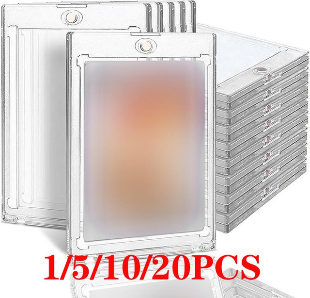 Magnetische Kartenhalter aus transparentem Acryl als Hartschalen-Schutzhülle für Sammelkarten, Spielkarten und Sportkarten - Bild 1