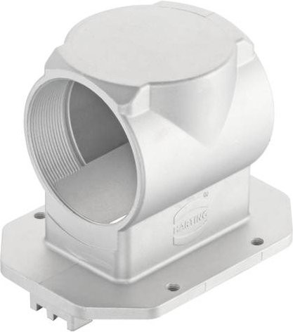 Harting Wanddurchführungsgehäuse 19398161125 aus Aluminium in Grau - Bild 1