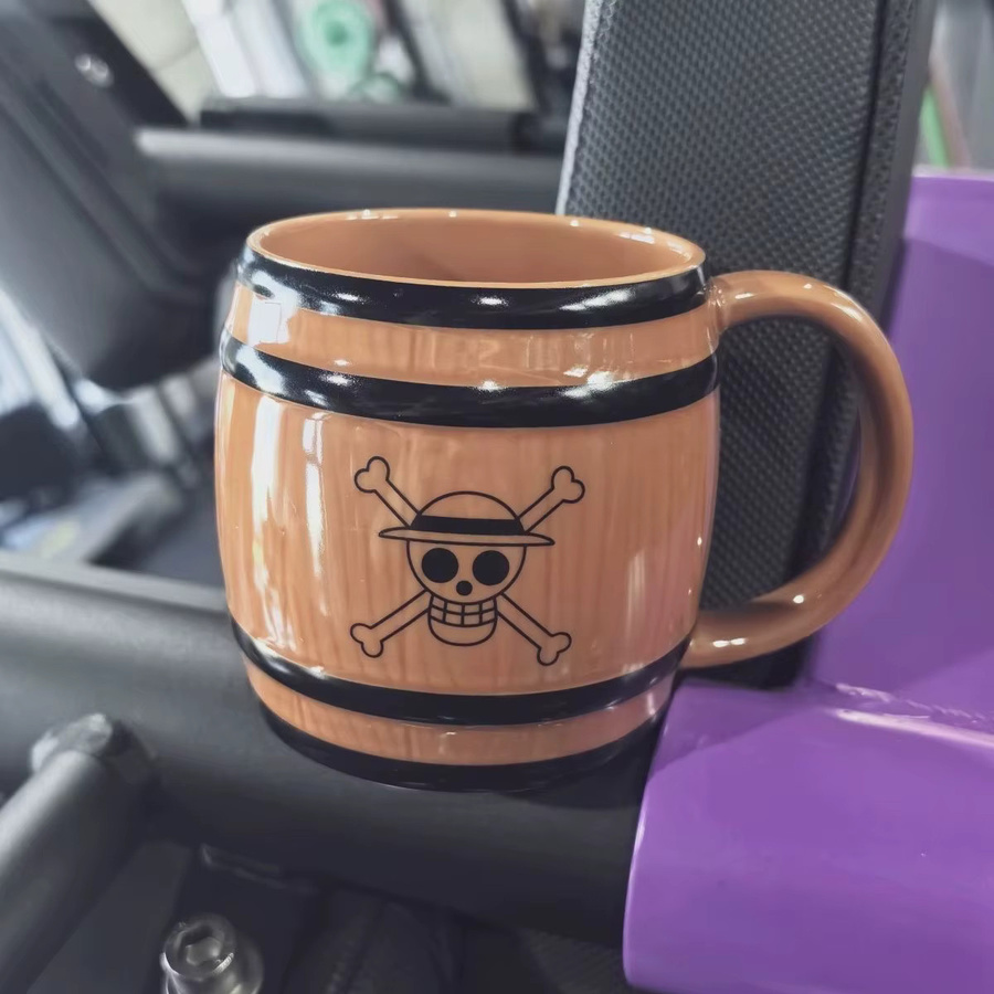 Bandai One Piece Strohhut Flotte Barrel Becher, Keramik Tasse, Cartoon Luffy Becher, Kaffeetasse - Bild 3