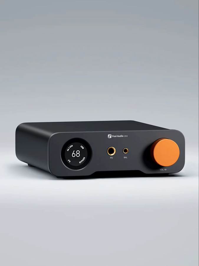 Fosi Audio ZH3 DAC Kopfhörerverstärker in Schwarz mit Fernbedienung, PCM 768 kHz HIFI Audio DAC AKM4493SEQ und vollständig symmetrischem Vorverstärker - Bild 6