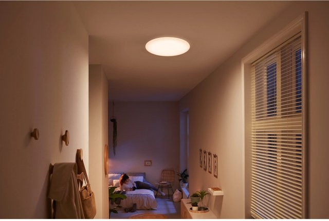 Philips LED-Deckenleuchte Moire CL200 in Weiß mit 10 W und warmweißem Licht - Bild 1