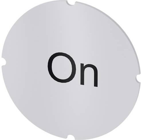 Siemens Einlegeschild 3SU1900-0AB71-0DJ0 aus Kunststoff, 10 Stück, Schwarz und Weiß - Bild 1
