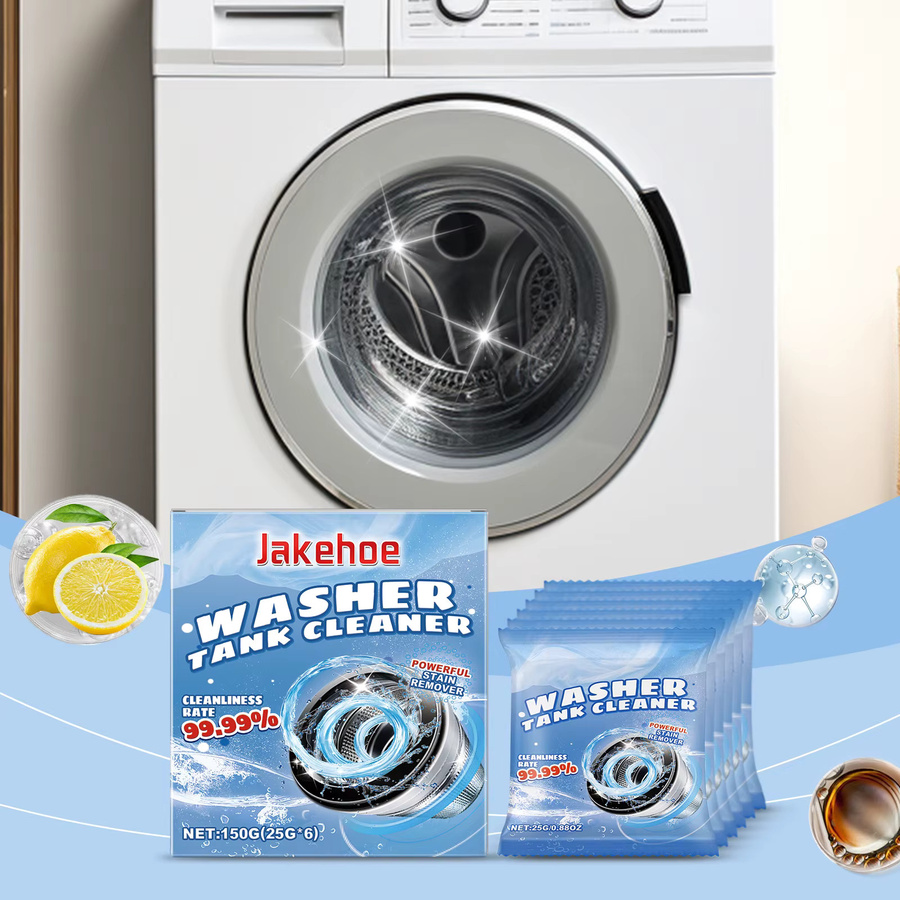 JAKEHOE Waschmaschinen-Reinigungspulver zur Schmutzentfernung und Geruchsbeseitigung in Blau - Bild 4