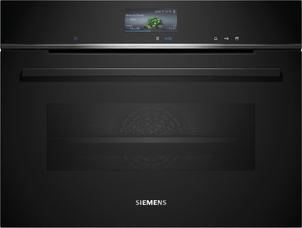 Siemens iQ700 CS736G1B1 Einbau-Kompaktdampfbackofen in Schwarz