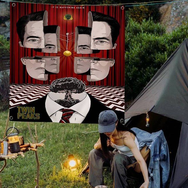 Potdemiel Twin Peaks TV-Serie Banner Multicolor, rechteckig und zum Aufhängen - Bild 1