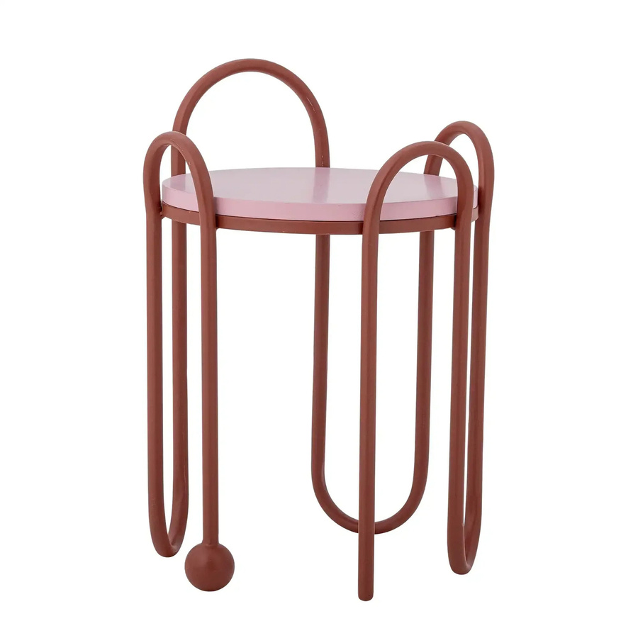 Bloomingville Beistelltisch Whimsica aus Metall in Rot, rund, Durchmesser: 30,5 cm, Höhe: 46,0 cm - Bild 1