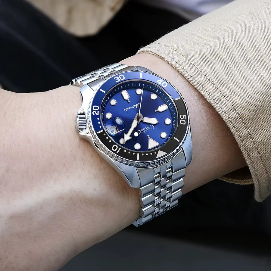 CADISEN Armbanduhr Automatik, Edelstahl, Keramik-Lünette, Saphirglas, Herren - Bild 3