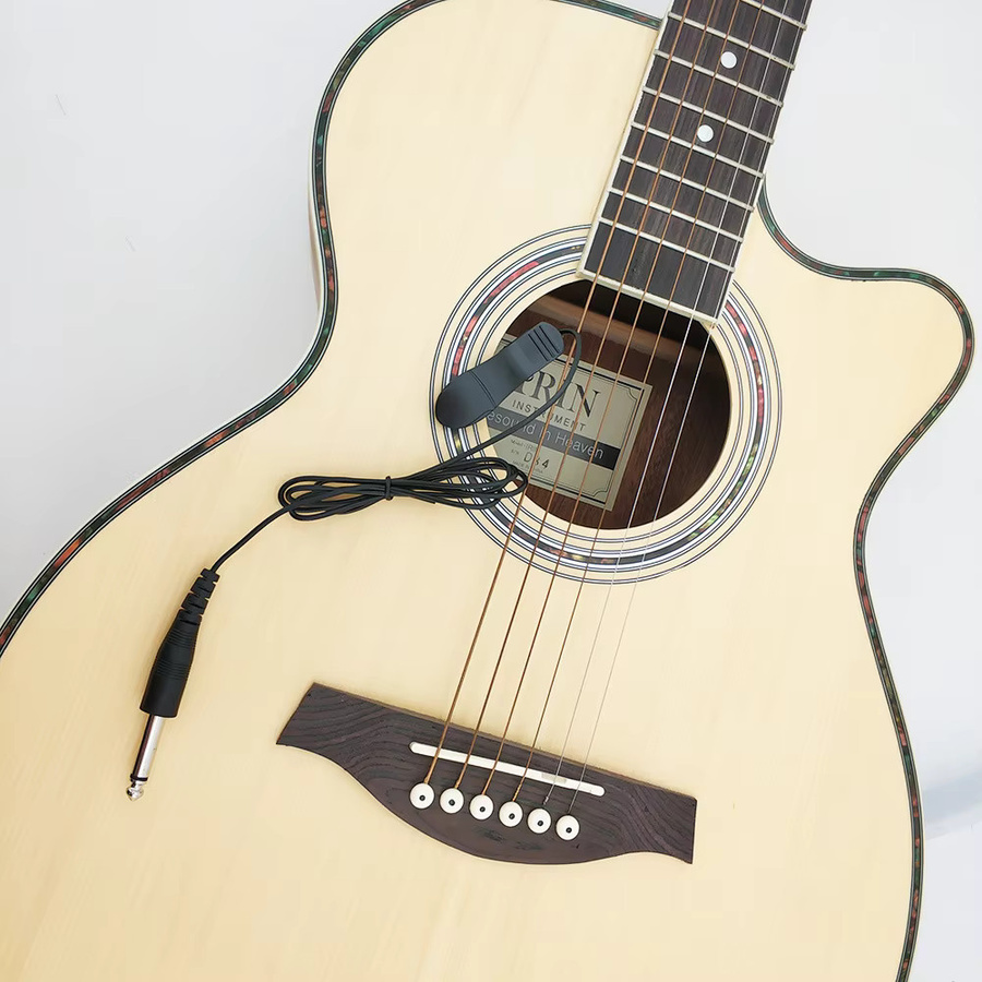 OUCEY Lavalier Piezo-Clip-on-Tonabnehmer in Schwarz für Gitarre, Mandoline, Bouzouki, Violine, Banjo und Ukulele - Bild 2