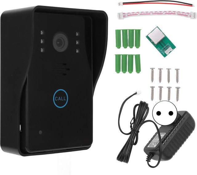 Neoglint Smart Video-Türklingel in Schwarz mit 1080P Auflösung, 2-Wege-Audio, Nachtsicht und PIR-Bewegungserkennung für TUYA Home via Wi-Fi - Bild 1