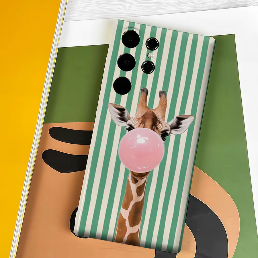 Aurbe Handyhülle mit HD Hard Bubble Giraffe Design für Samsung Galaxy S26 S25 S24 S23 Ultra Plus in Multicolour - Bild 4
