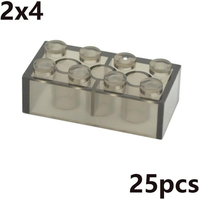Bai Fen Bai MOC Transparent Dicke Bausteine, pädagogisches Kreatives Spielzeug, ab 3 Jahre - Bild 1