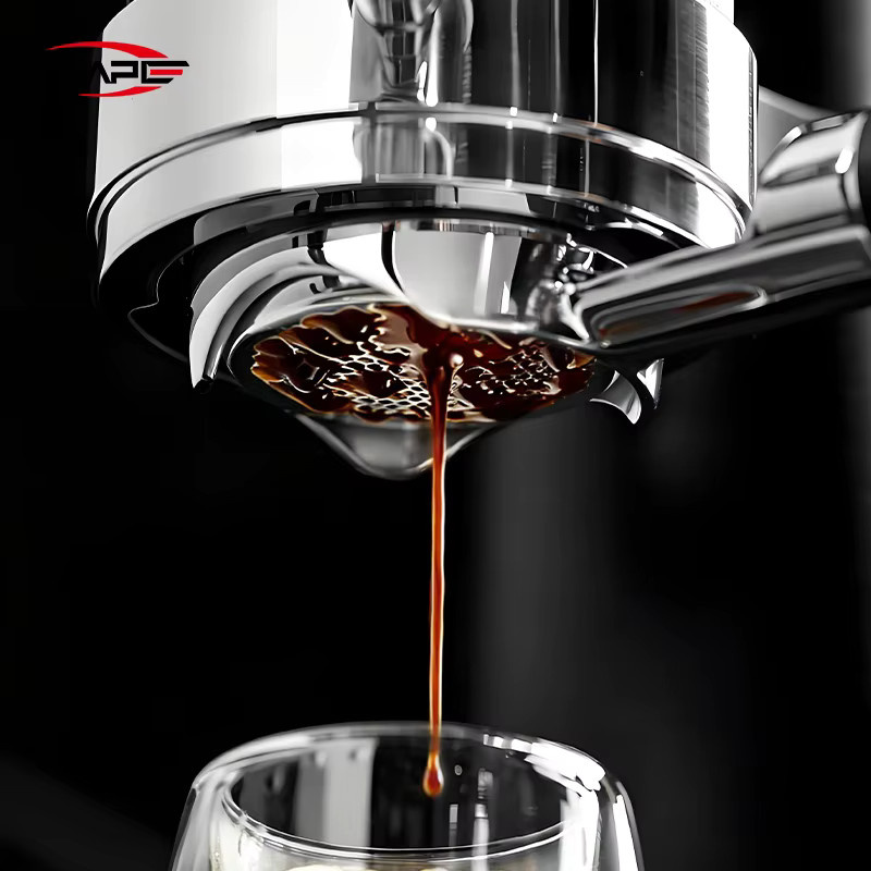 IKAPE Bodenloser Siebträger für Espressomaschinen kompatibel mit 54mm 3-Loch und 58mm 2-Loch E61 oder La Marzocco in Schwarz und Silber - Bild 2