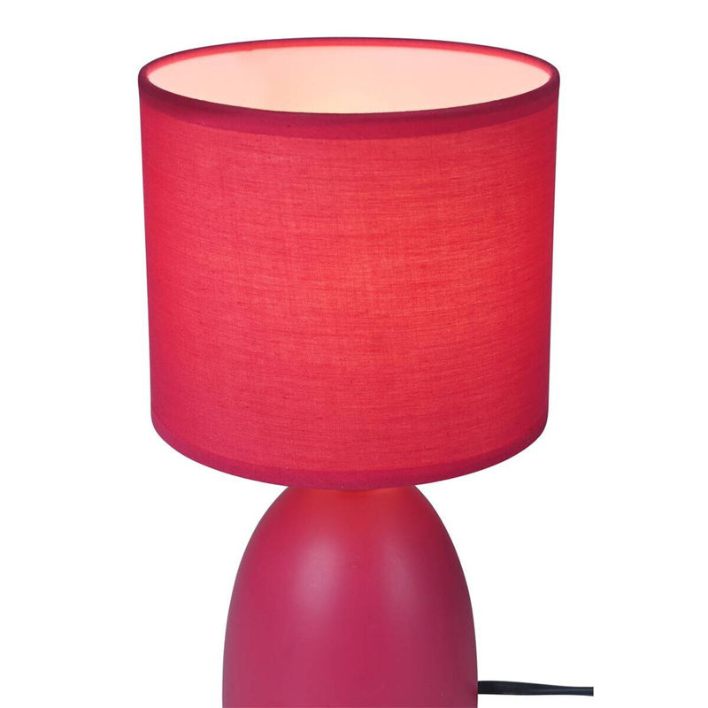 POCOline Tischleuchte Kushi aus Keramik in Pink mit E14 Fassung, B/T/H: 15 x 15 x 27 cm - Bild 2