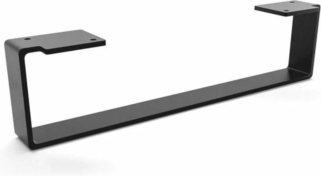 HEVVA Möbelbein LUXEMBURG in Schwarz matt, Höhe: 10 cm, Tiefe: 40 cm - Bild 1
