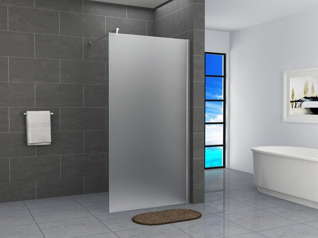 Fa-Bausysteme Walk-In Glas Duschabtrennung Vollsatiniert B: 90 cm, H: 200 cm - Bild 2