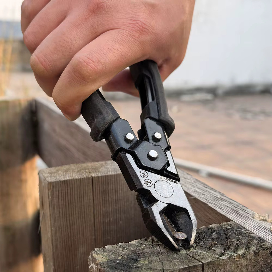 TOUGHBUILT 7,5 Zoll Seitenschneider aus Chrom-Vanadium-Stahl mit zusammengesetzter Aktion und verstellbaren Backen - Bild 3