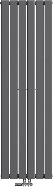 Emke Design Paneelheizkörper Flachheizkörper Vertikal Einlagig in Anthrazit, Leistung: 850W, B: 160 cm, H: 46 cm - Bild 1