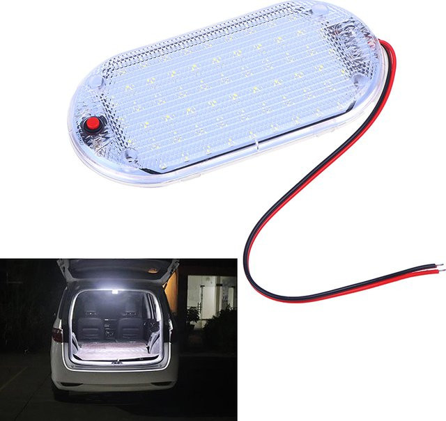 Helle LED Auto Innenraumleuchte mit 60 LEDs für Dach und Kabine, Weiß, 12V-85V - Bild 1