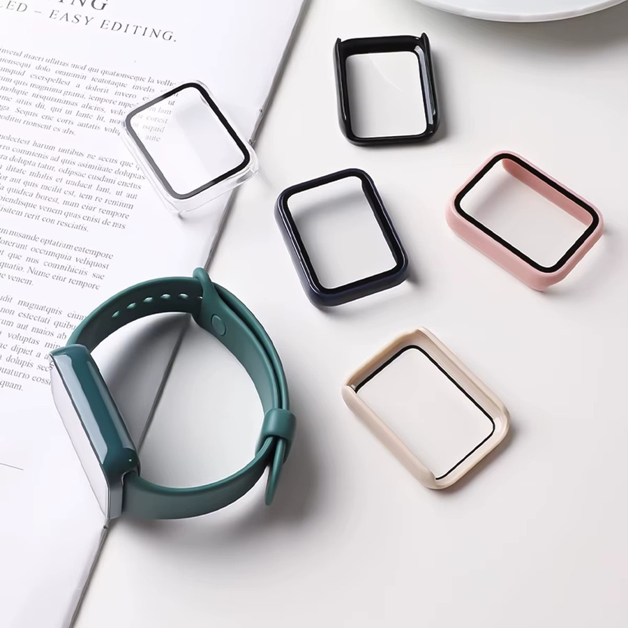 CAOWTAN Displayschutzfolie und Hülle für Xiaomi Miband 10Pro, Keramik, Schwarz - Bild 4