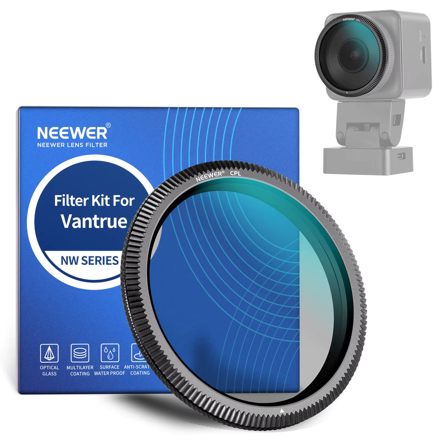 NEEWER 40mm CPL-Filter ultraflacher zirkularer Polarisationsfilter für Vantrue N4 Pro N5 E1Pro E1 E2 E3 E1Lite S1 Pro N2X Dashcam in Transparent/Blau - Bild 4